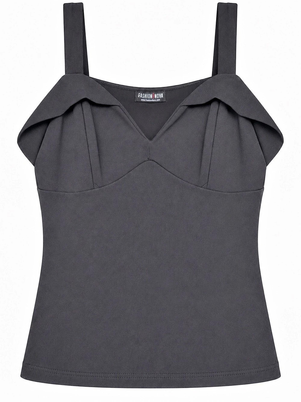 Black Ruffle Neck Tank Top Like New